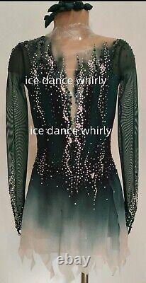 1311 Figure Skating Dress Customized Competition Ice Skating Skirt Girls Women