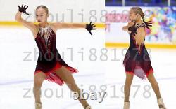 Figure Skating Dress Women's / Girls' Ice Skating Dress red black