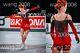 Ice Figure Skating Competition Dress Girls' Baton Twirling Costume red dyeing