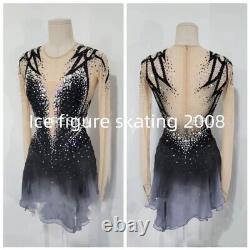 New Ice figure skating competition dress gymnastics dress dance dress dyed 2023