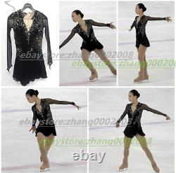 New Stylish Ice figure skating dress. Competition Dance Twirling Skating Costume